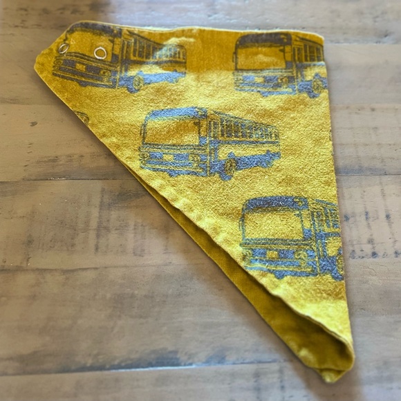 Boppy with Matching Burp Cloth  - Vintage Bus Design - Picture 3 of 3